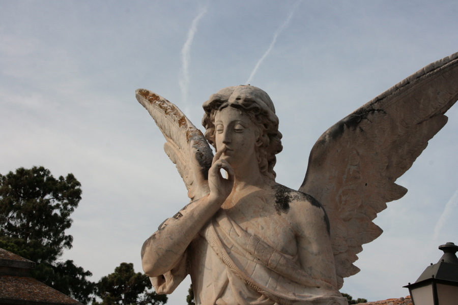 Angel del Silencio familia Burriel. Museo del Silencio. Cementerio General de Valencia