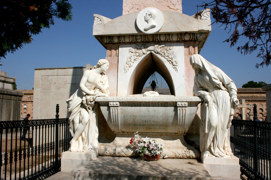 General de esculturas panteón Marqueses de San Juan. Museo del Silencio. Cementerio General de Valencia
